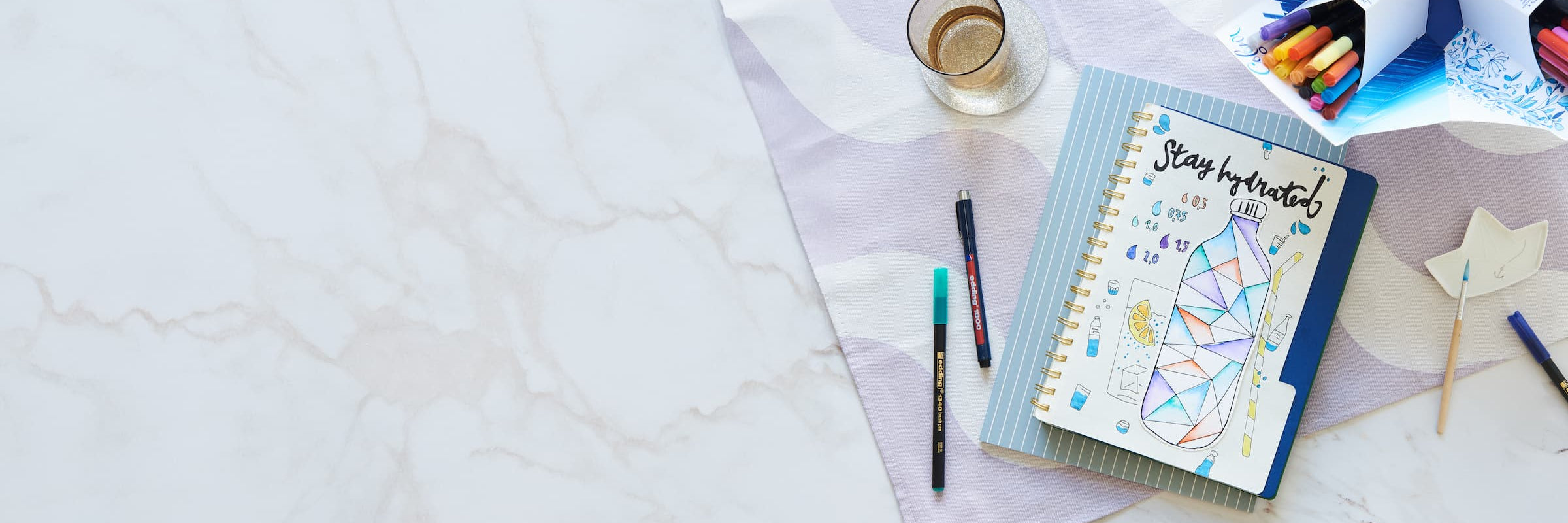 Journaling mit edding felt pens