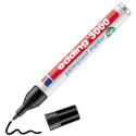 edding 3000 Permanentmarker in Schwarz mit offener Kappe und einem gemaltem Strich