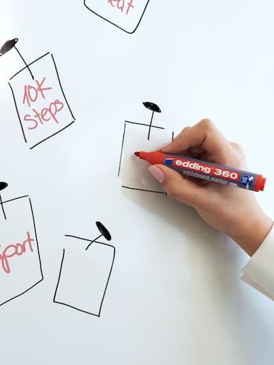 Whiteboardmarker mit Rundspitze