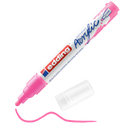 edding 5100 Acrylmarker medium in neonpink mit offener Kappe und einem gemaltem Strich