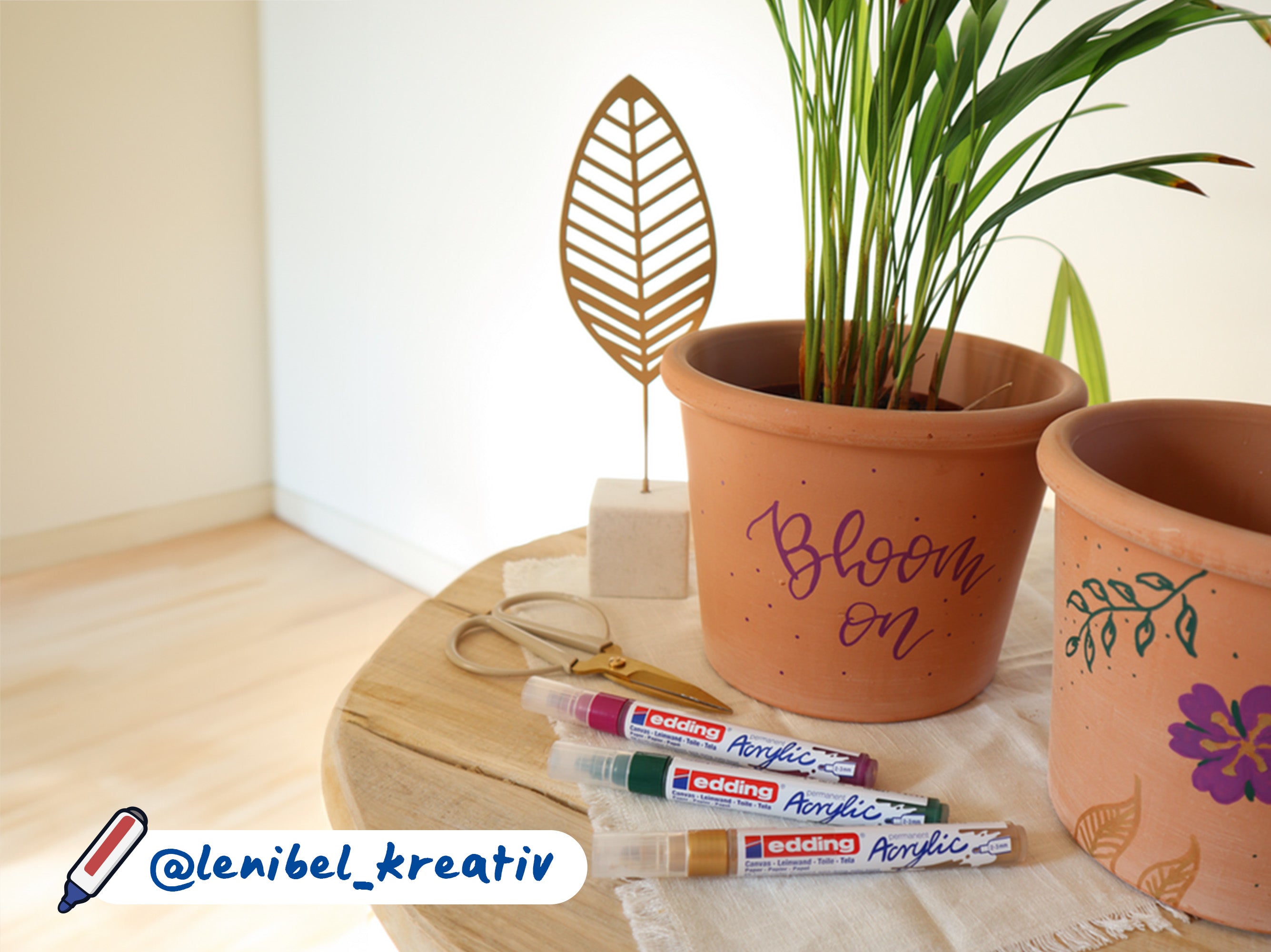 User lenibel_kreativ bemalte Tontöpfe