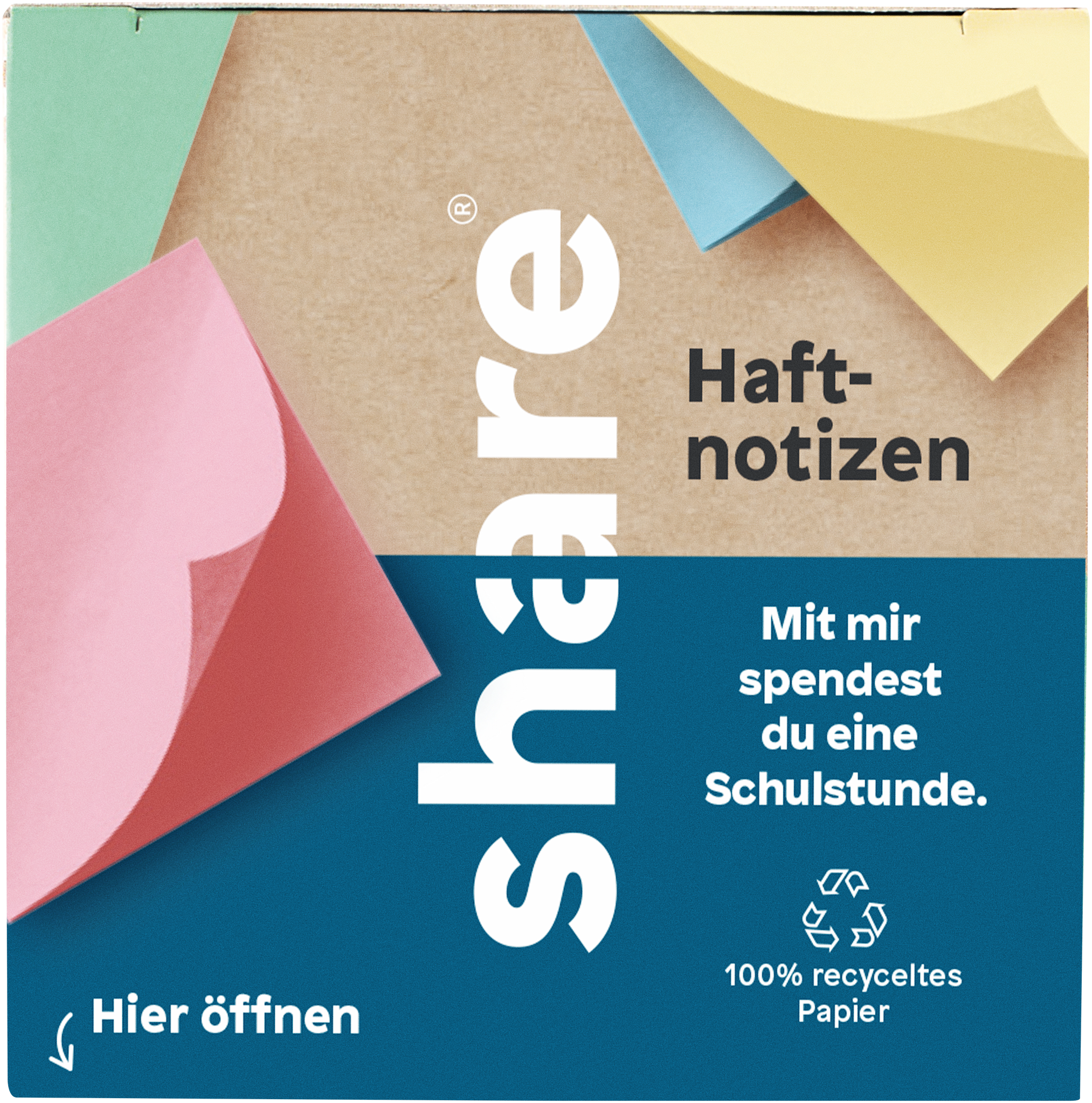 Share Haftnotizen Verpackung