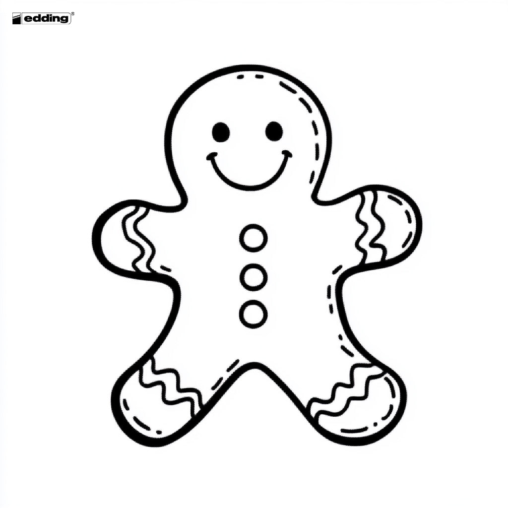 Malvorlage Lebkuchenmann