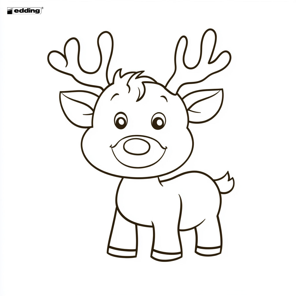 Malvorlage Rentier