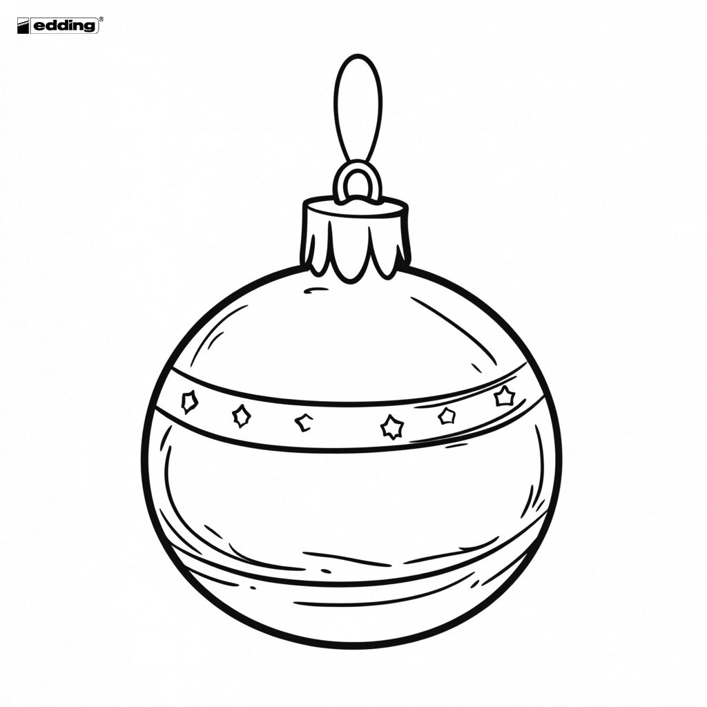 Malvorlage Weihnachtskugel