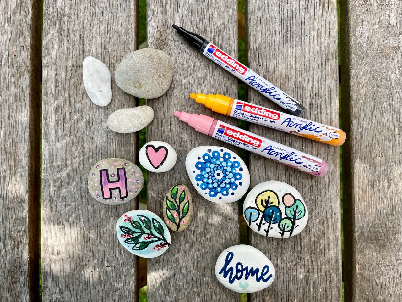 edding Acrylmarker zum Steine bemalen