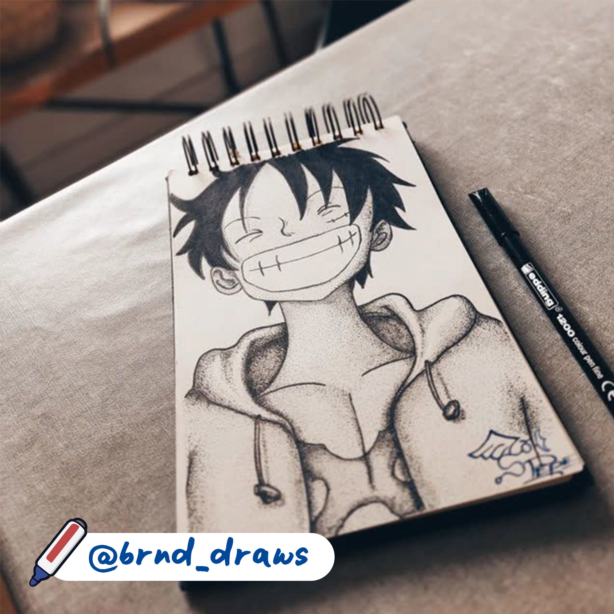 Mangas malen Luffy One Piece