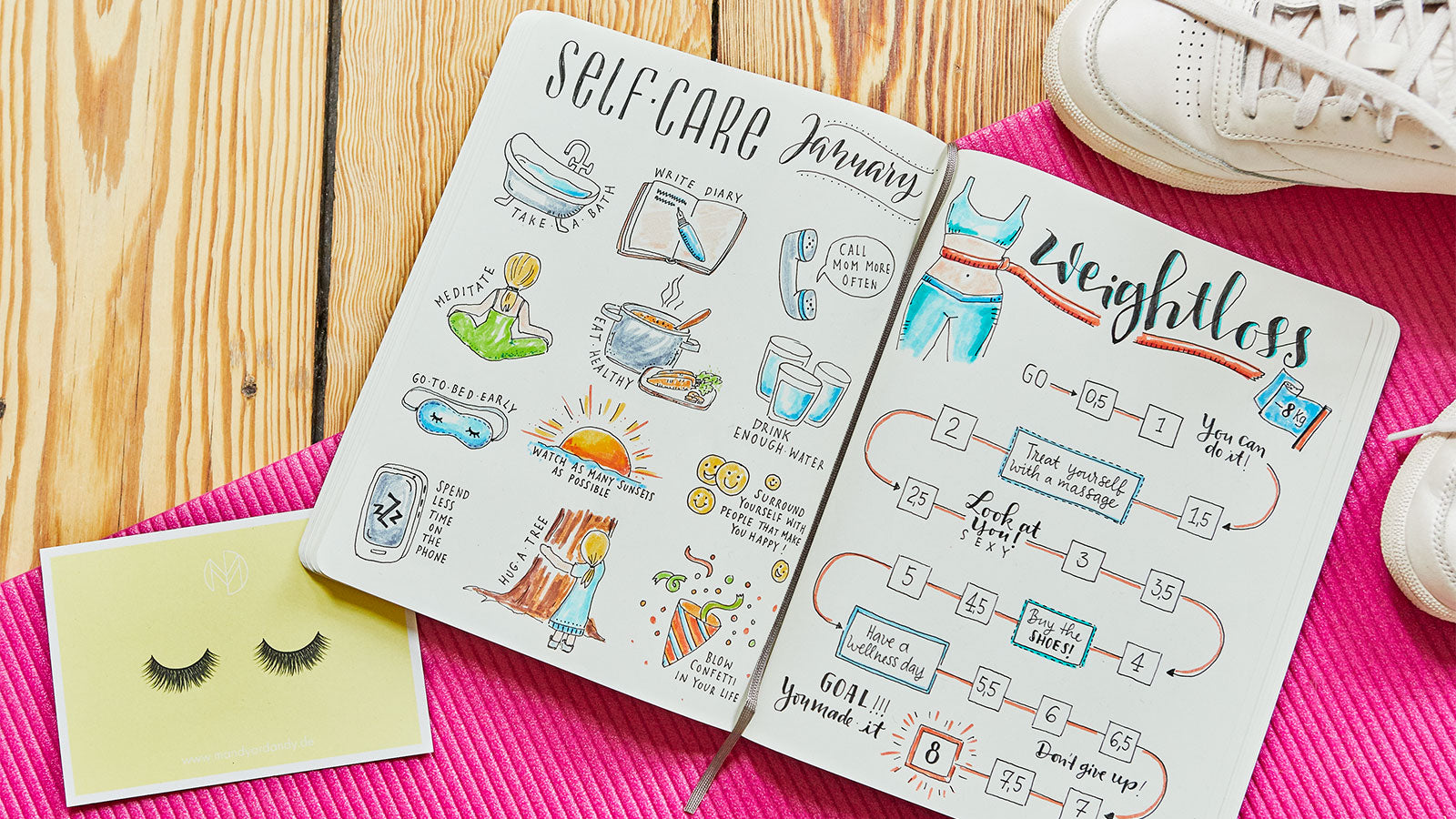 Journaling Idee Abnehmtracker