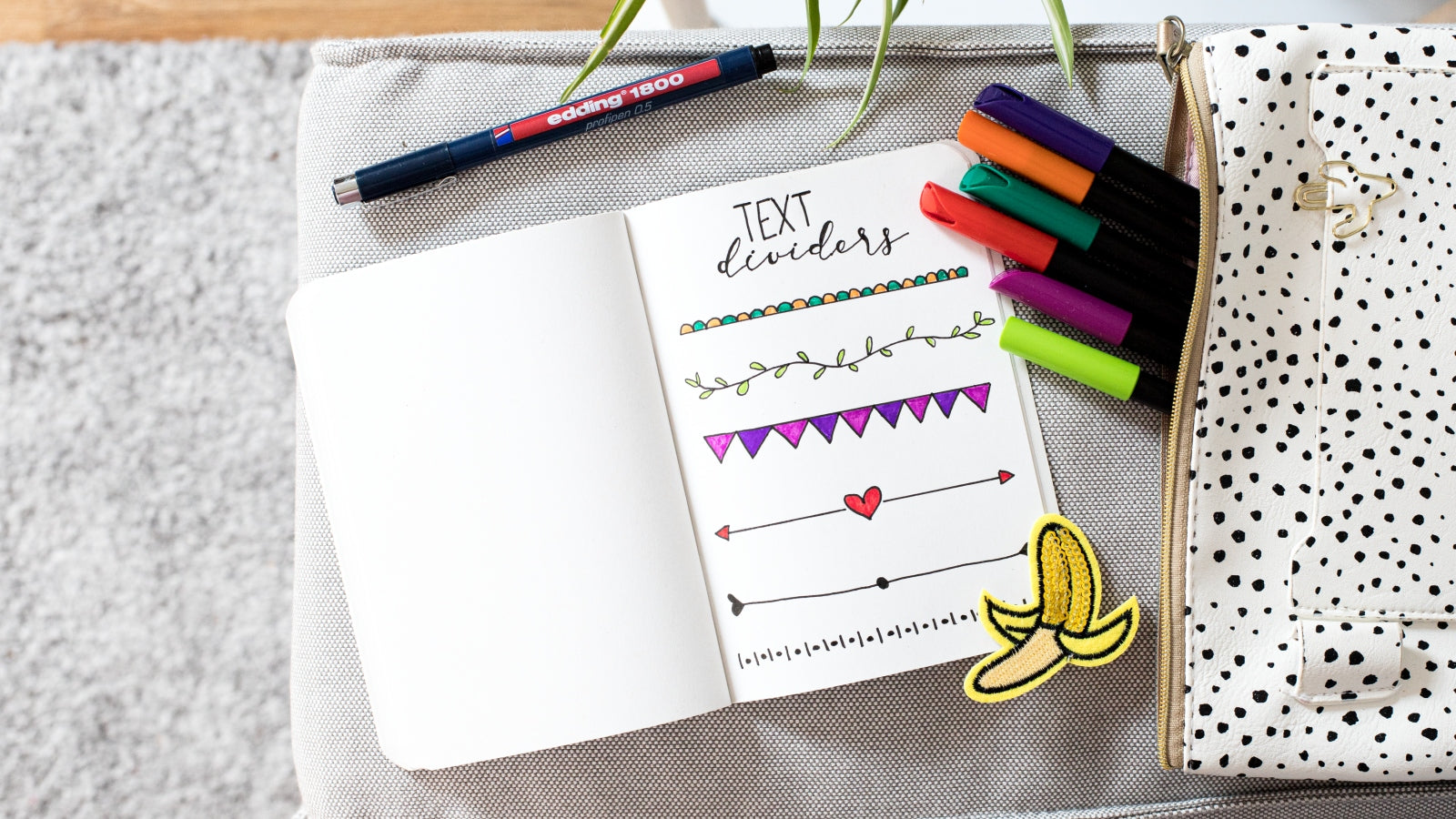 Journaling Idee Trennlinien