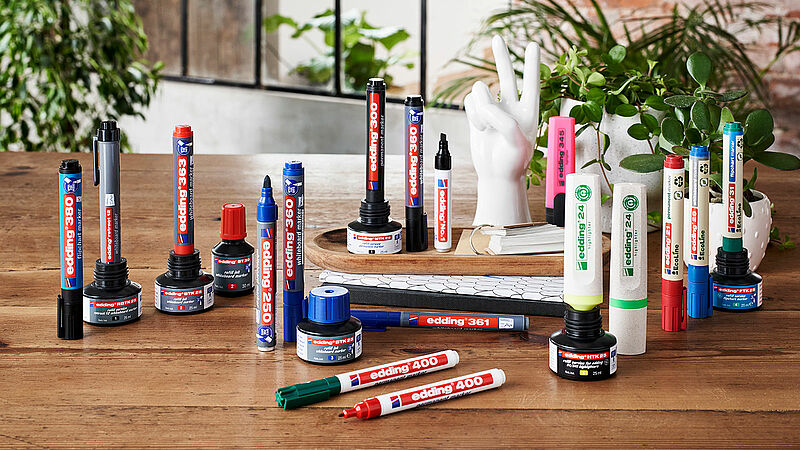 edding Refill Assortment Produktübersicht nachhaltiger und nachfüllbarer Stifte