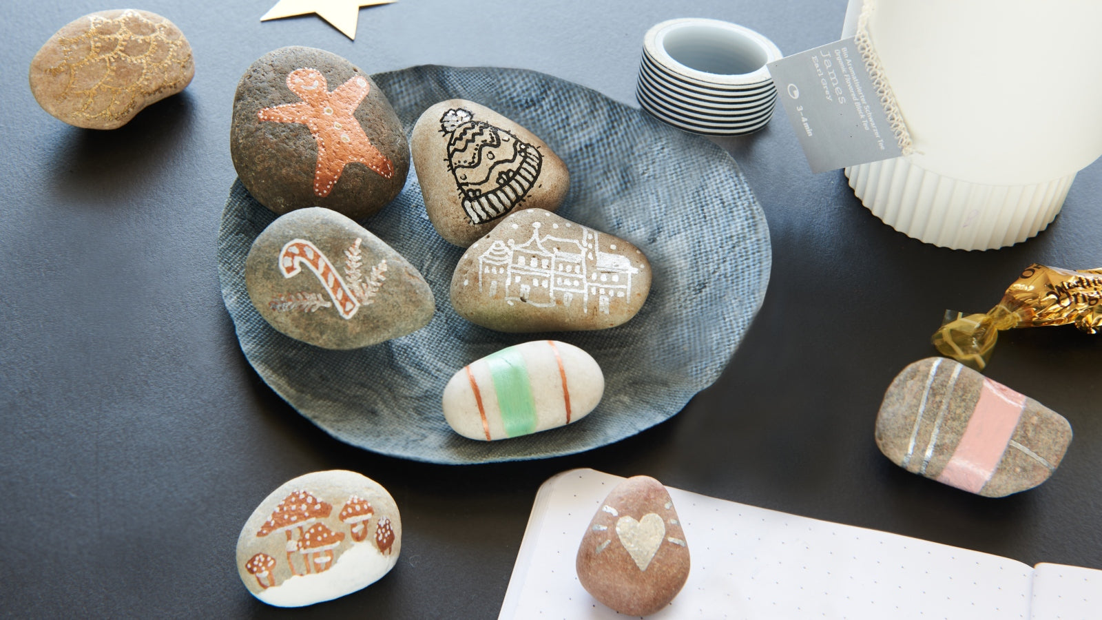 Steine bemalen saisonal