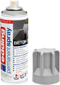 edding 5200 Permanentspray Effekt Acryllack in Betoneffekt matt mit offener Kappe und einem gemaltem Strich