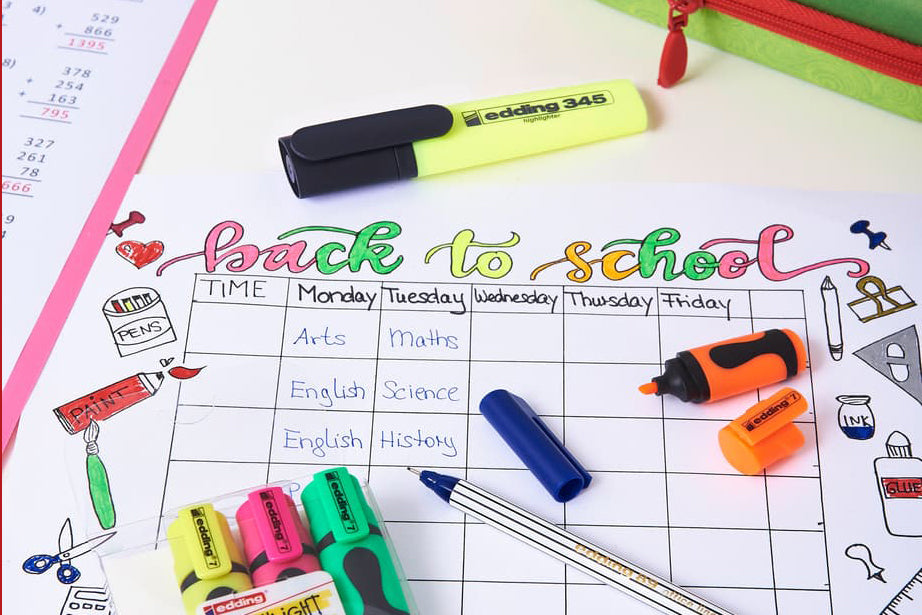 edding 7, 89, 345 verschiedene Stifte zum Erstellen und schönen Gestalten eines Studenplans