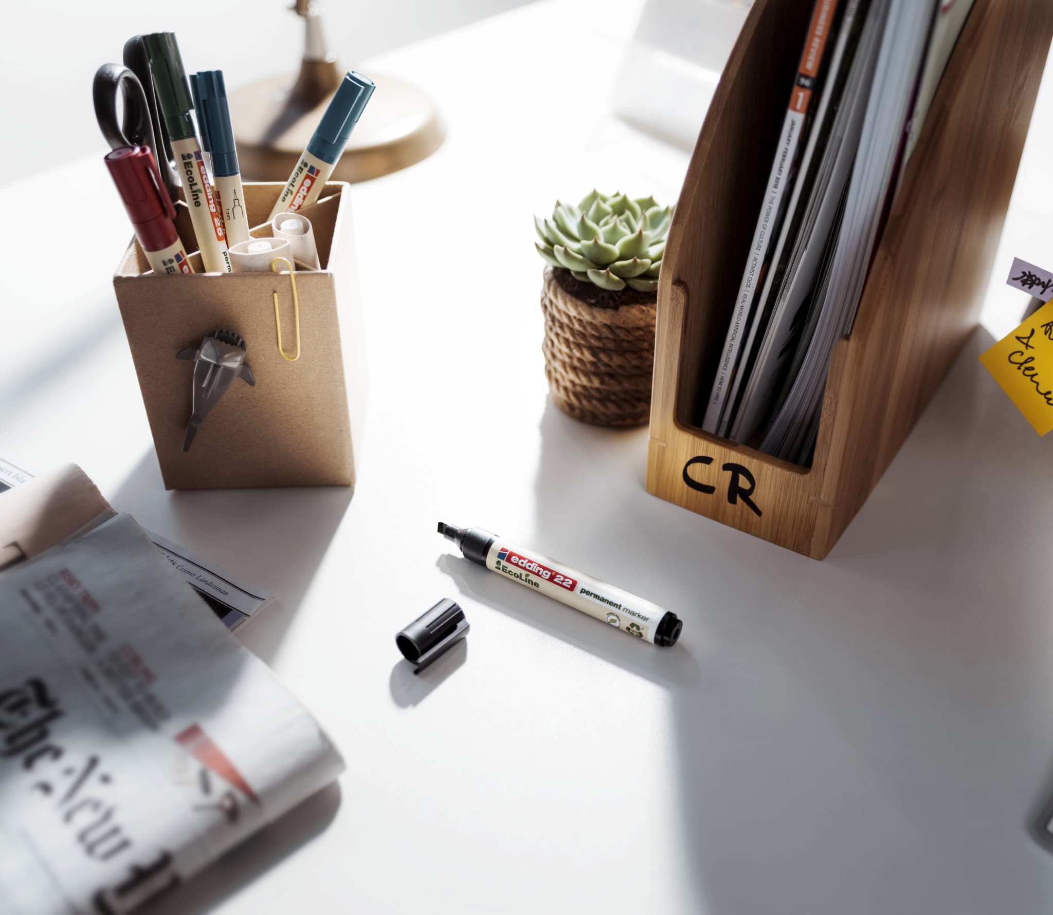 edding 22 Ecoline Permanent Marker mit Keilspitze