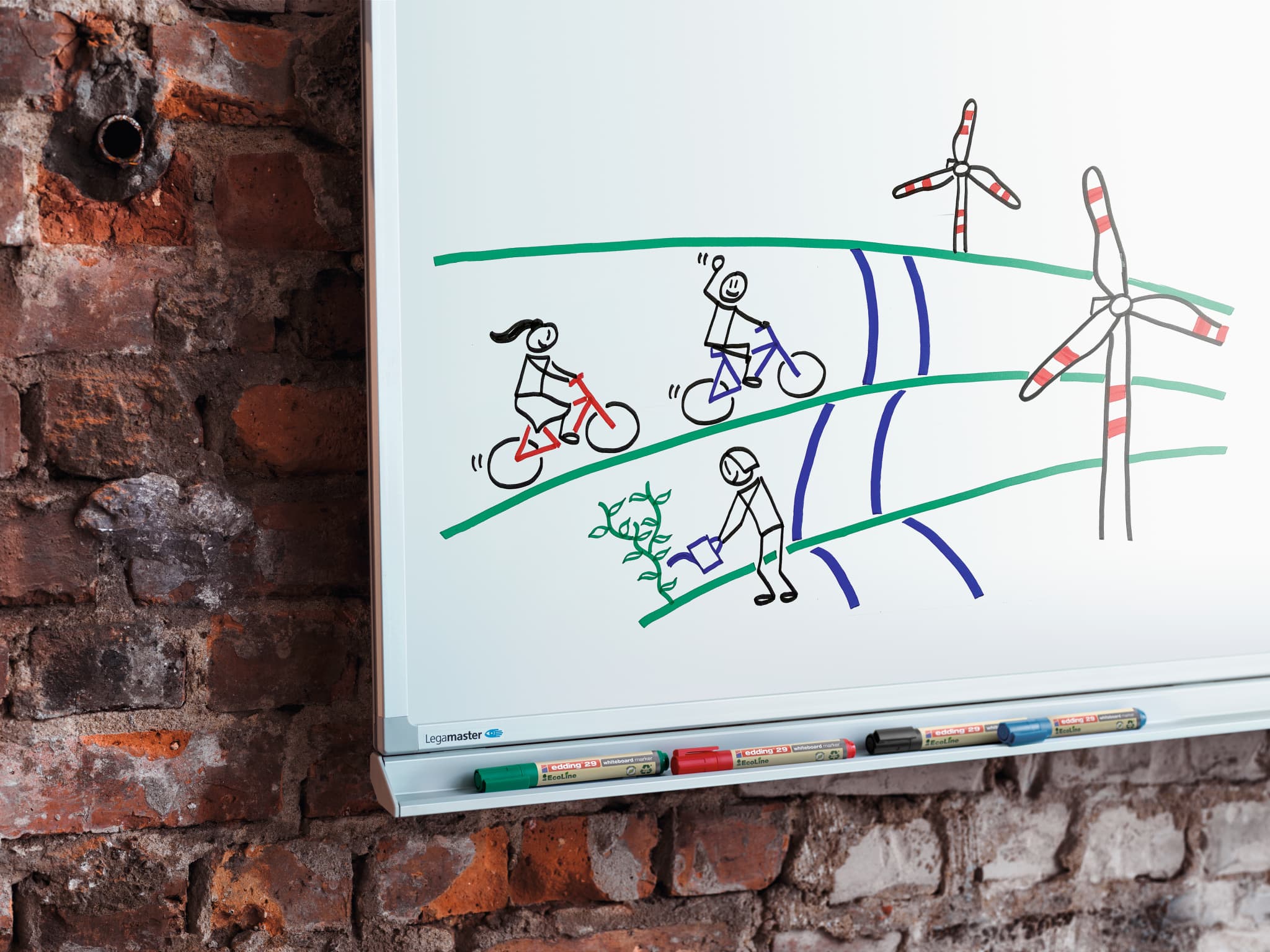 edding 29 Ecoline Whiteboard Marker nachfüllbar für eine bessere Zukunft