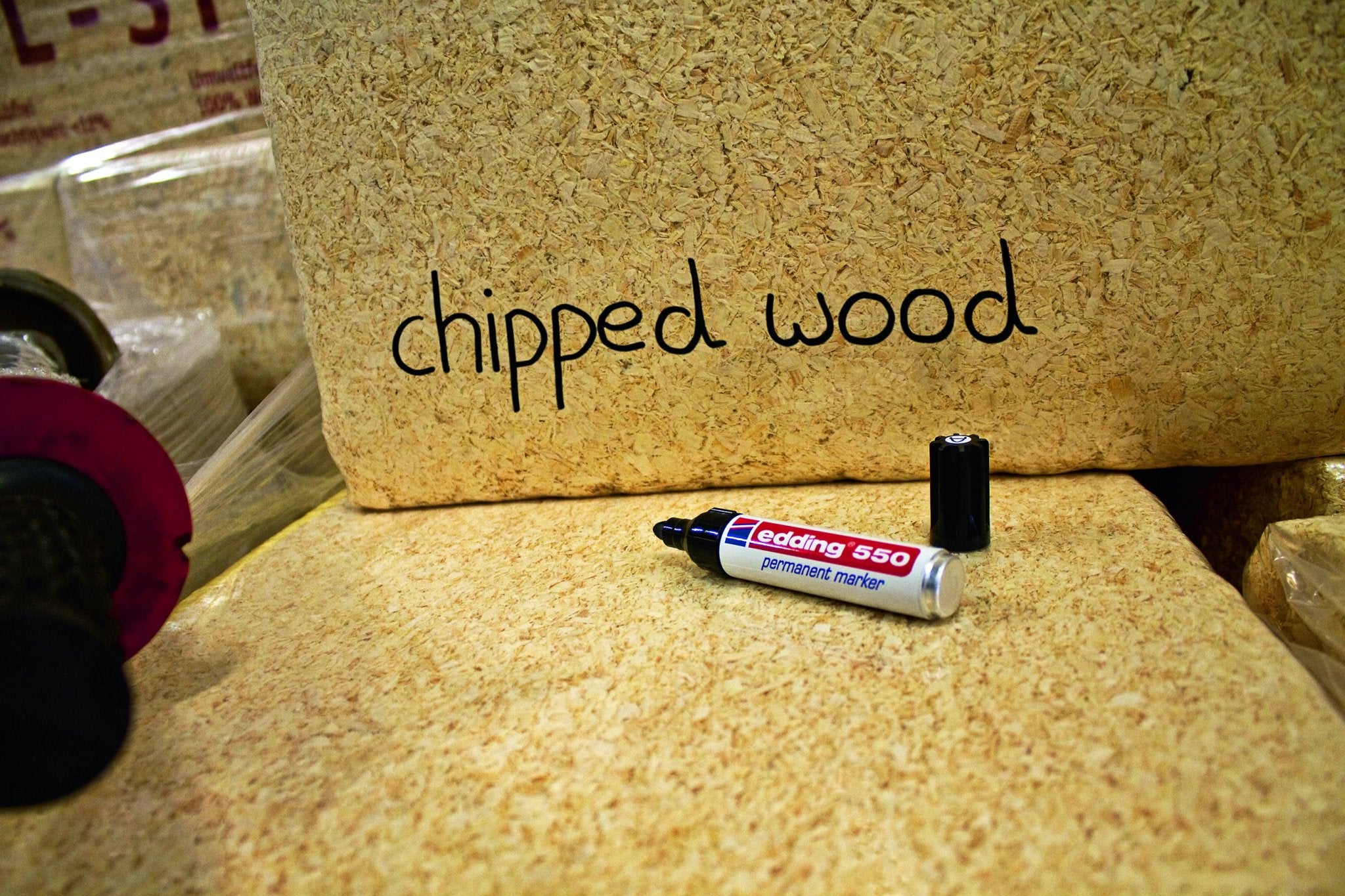edding 550 Permanent Marker Holzplatten beschriften