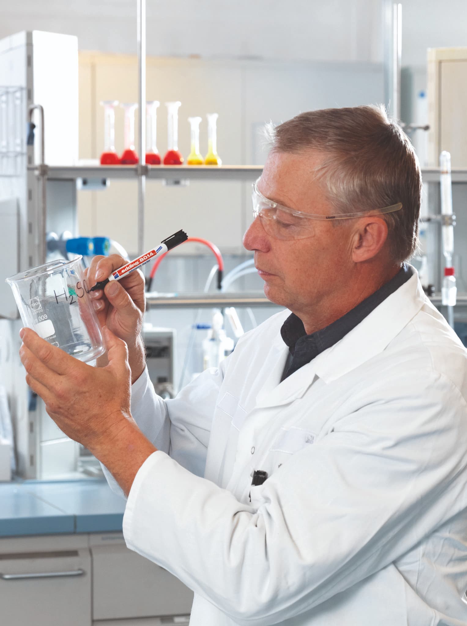 edding 8014 Laborsitft Labratory Marker für Arbeiten in Laboren und das Beschriften von Reagenzgläsern