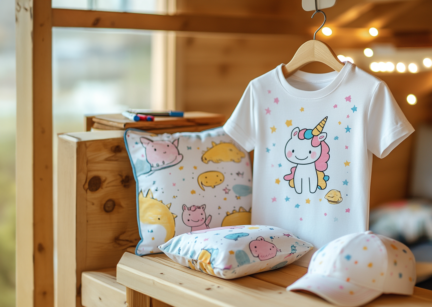 Bemaltes Kinder Shirt mit Einhorn