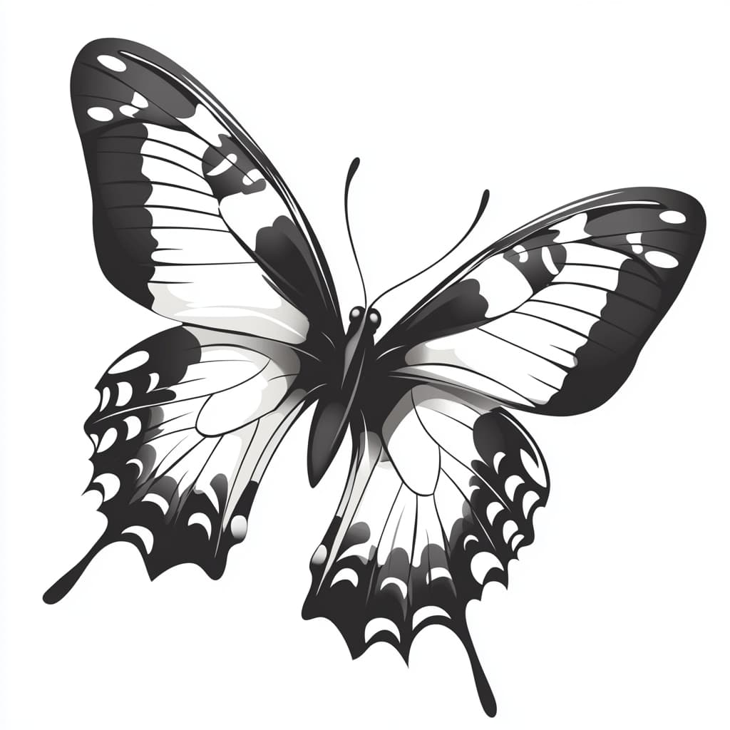 Malvorlage Schmetterling