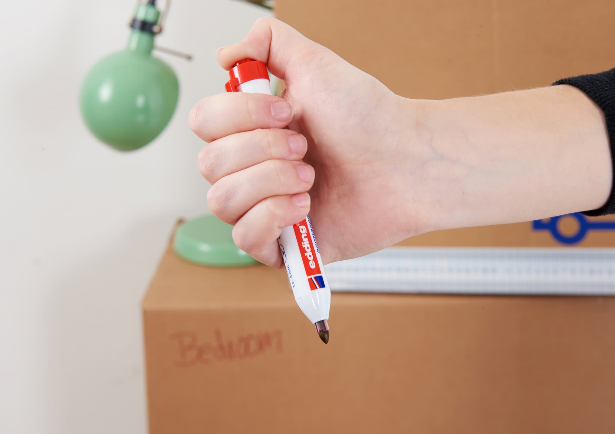 edding retract 11 Permanentmarker zum Beschriften von Kartons