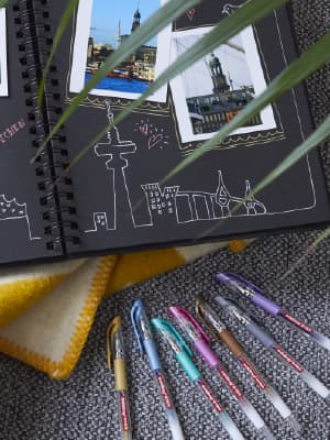edding 2185 Gelroller Gestalten eines Fotoalbums