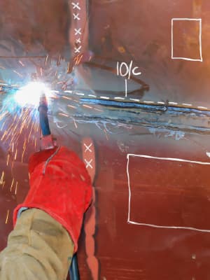 edding Marker hält auch auf heißem Metall