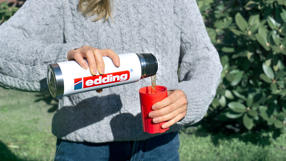 edding Thermoskanne für unterwegs