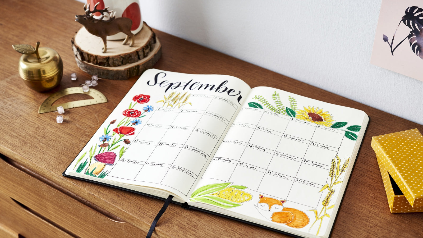 Journaling Idee Monatsplan