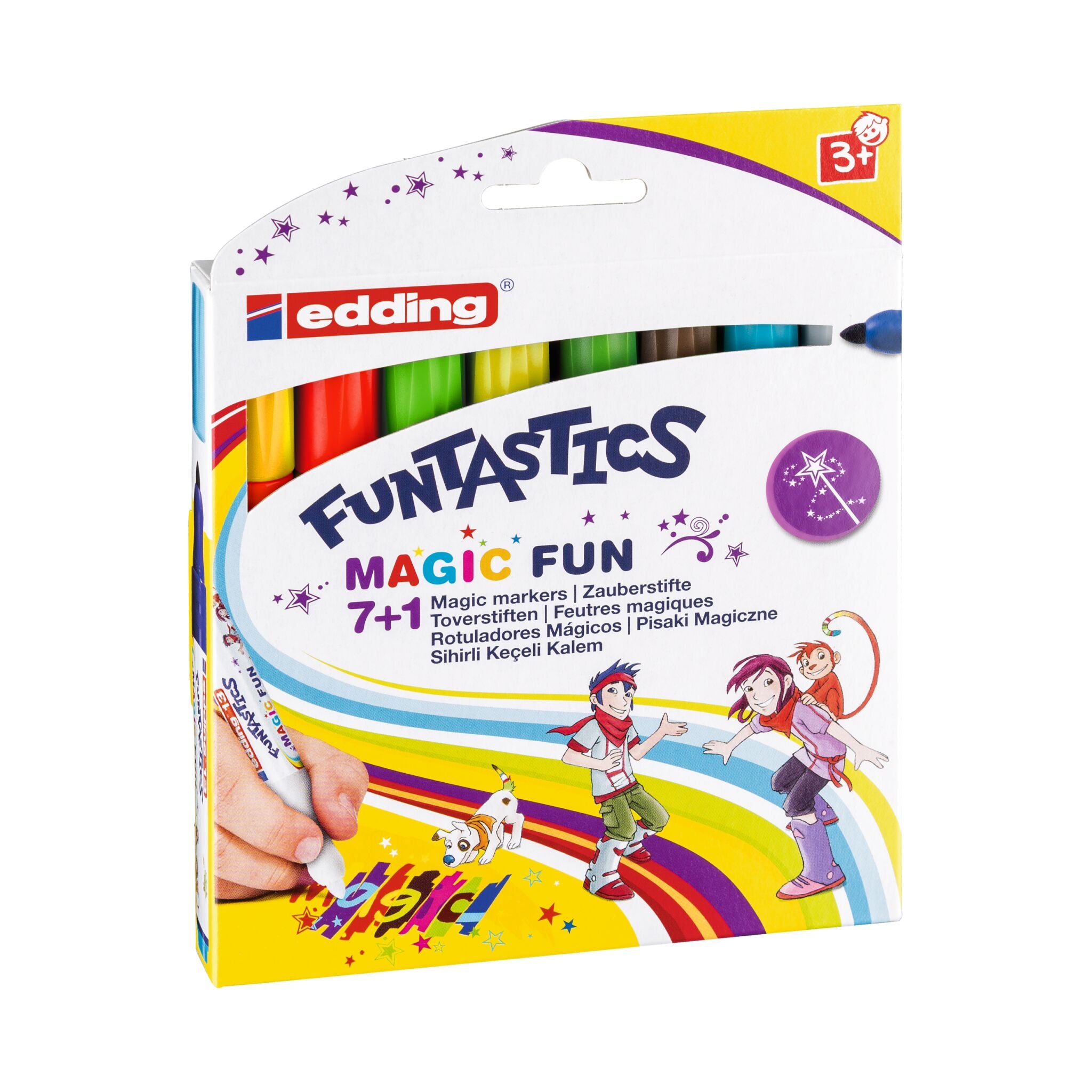 Produktbild von edding 13 FUNTASTICS Kinderfasermaler MAGIC FUN Set