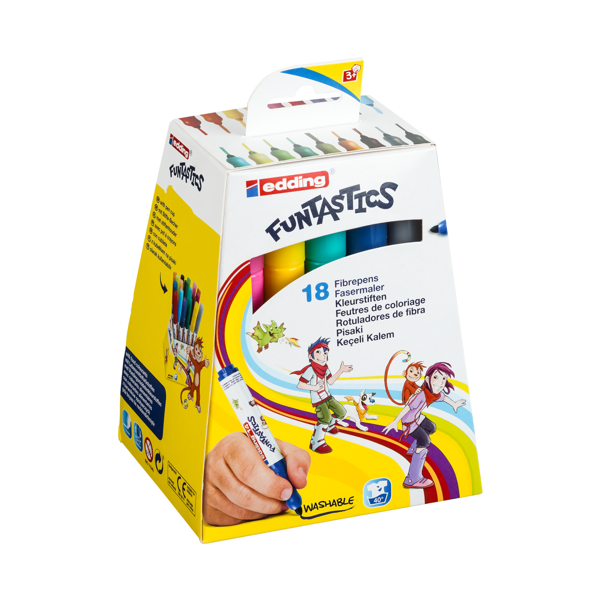 Produktbild von edding 14 FUNTASTICS Kinderfasermaler 18er-Set