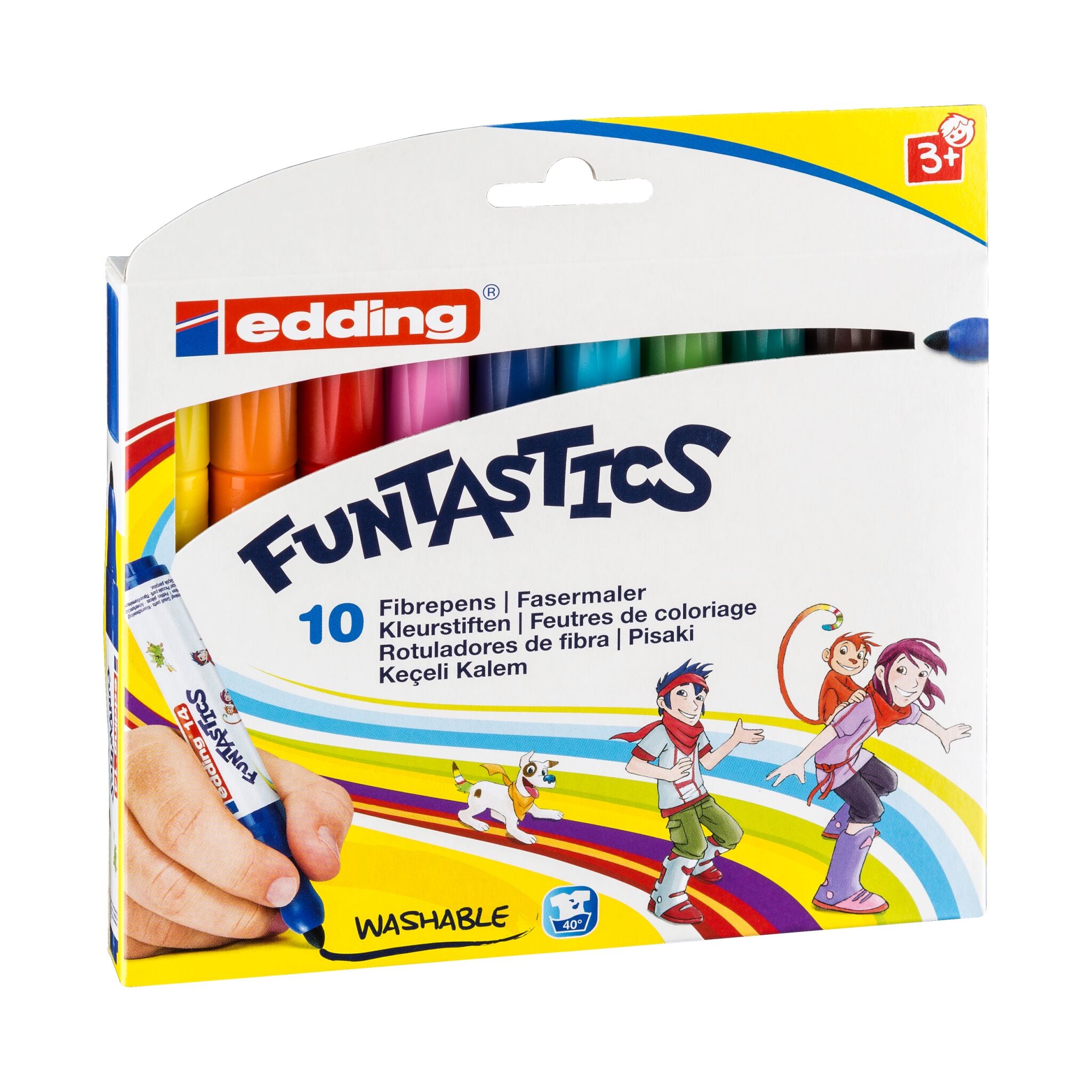 Produktbild von edding 14 FUNTASTICS Kinderfasermaler 10er-Set