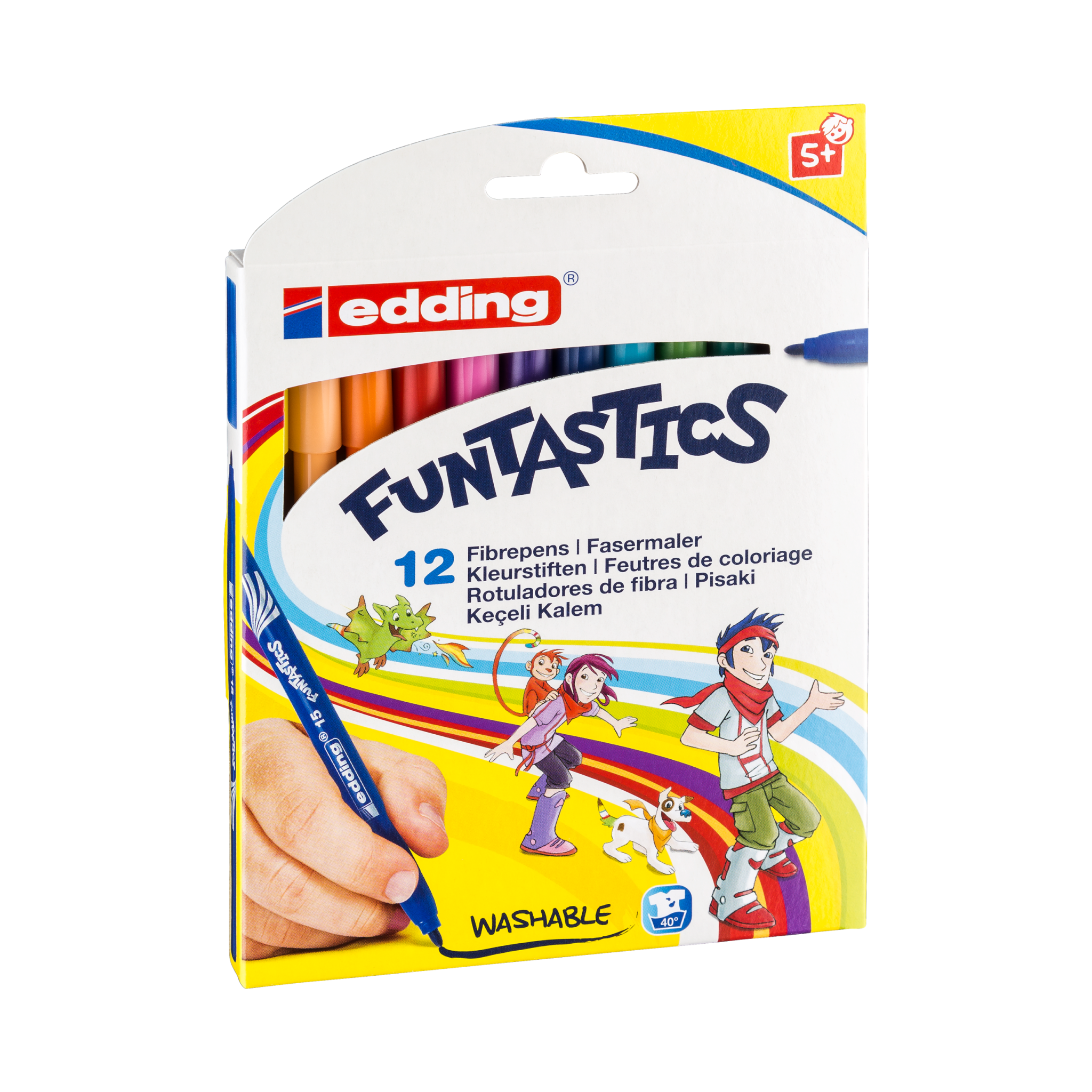 Produktbild von edding 15 FUNTASTICS Kinderfasermaler 12er-Set