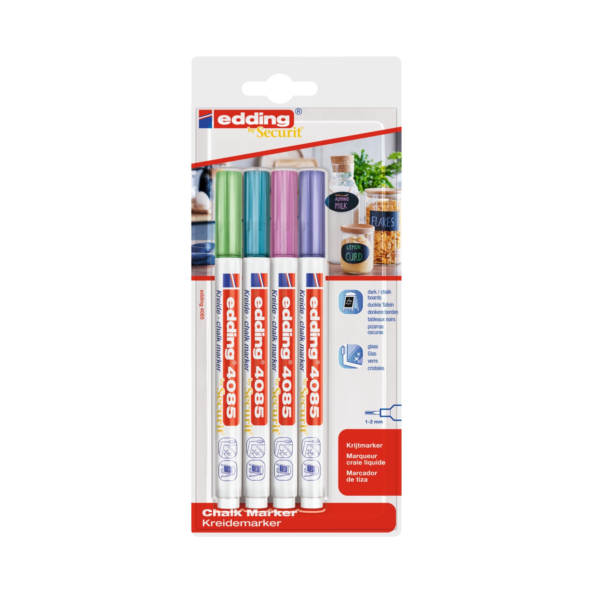 Produktbild von edding 4085 Kreidemarker 4er-Set
