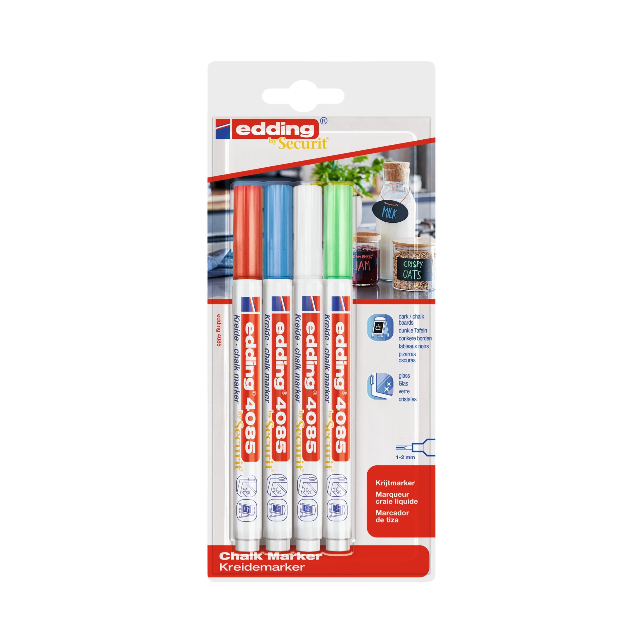 Produktbild von edding 4085 Kreidemarker 4er-Set
