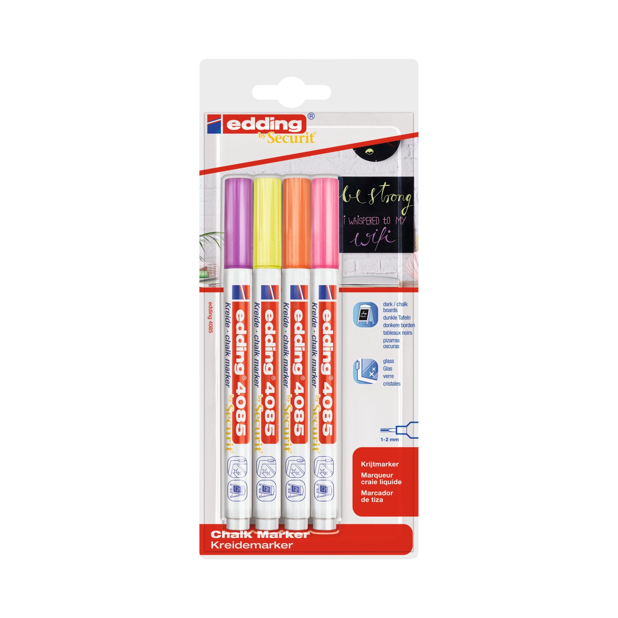 Produktbild von edding 4085 Kreidemarker 4er-Set
