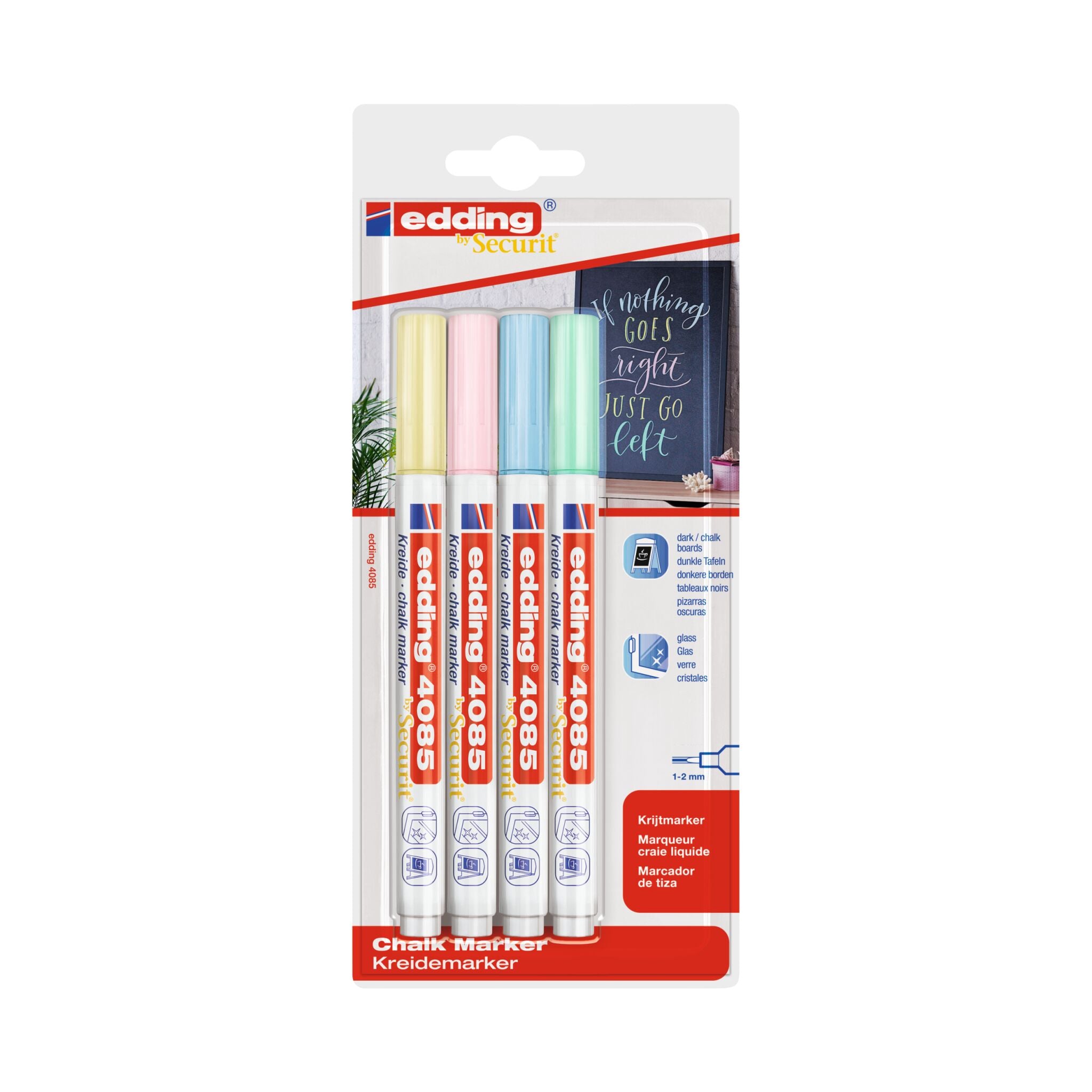 Produktbild von edding 4085 Kreidemarker 4er-Set