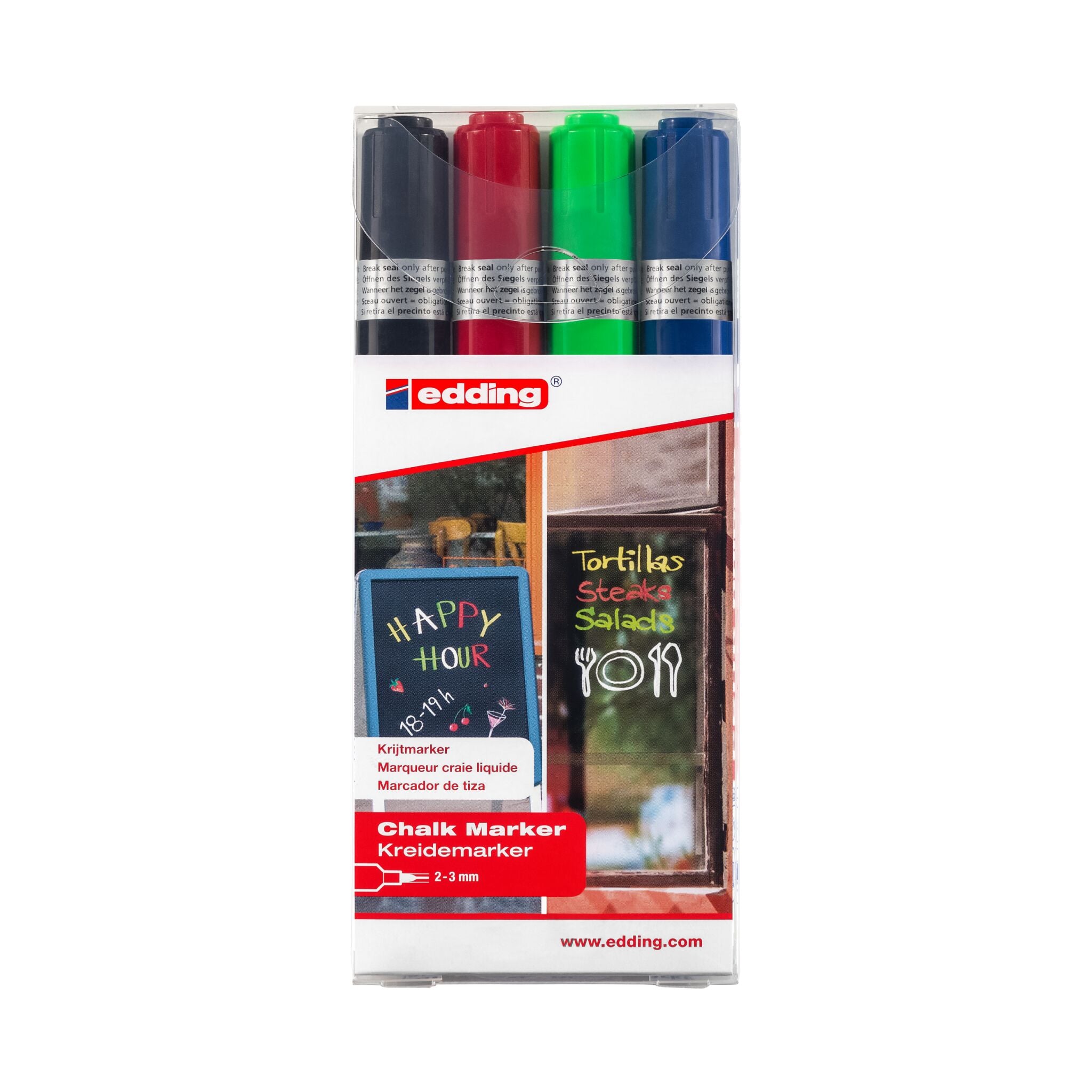 Produktbild von edding 4095 Kreidemarker 4er-Set