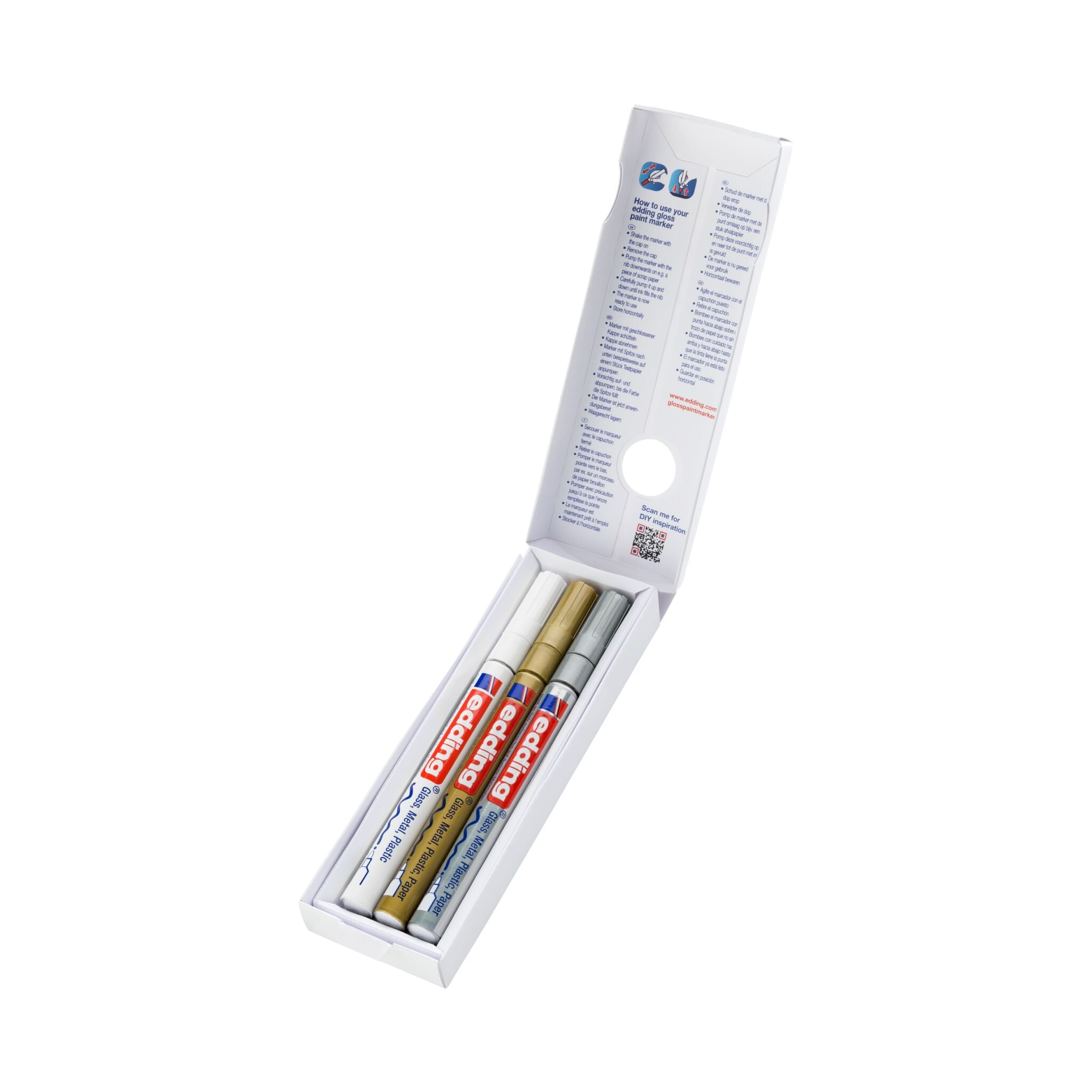 Produktbild von edding 751 Glanzlackmarker 3er-Set