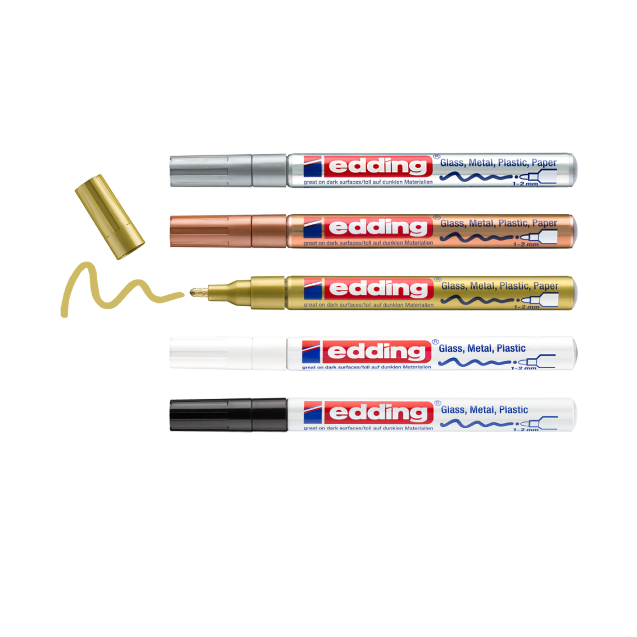 Produktbild von edding 751 Glanzlackmarker 5er-Set