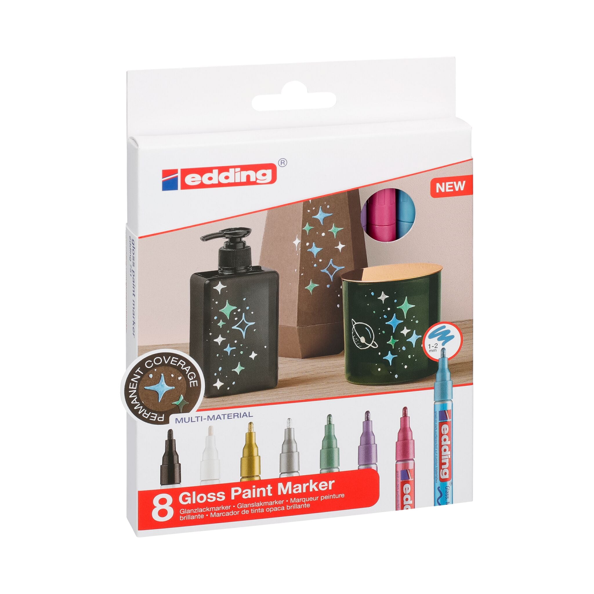 Produktbild von edding 751 Glanzlackmarker 8er-Set