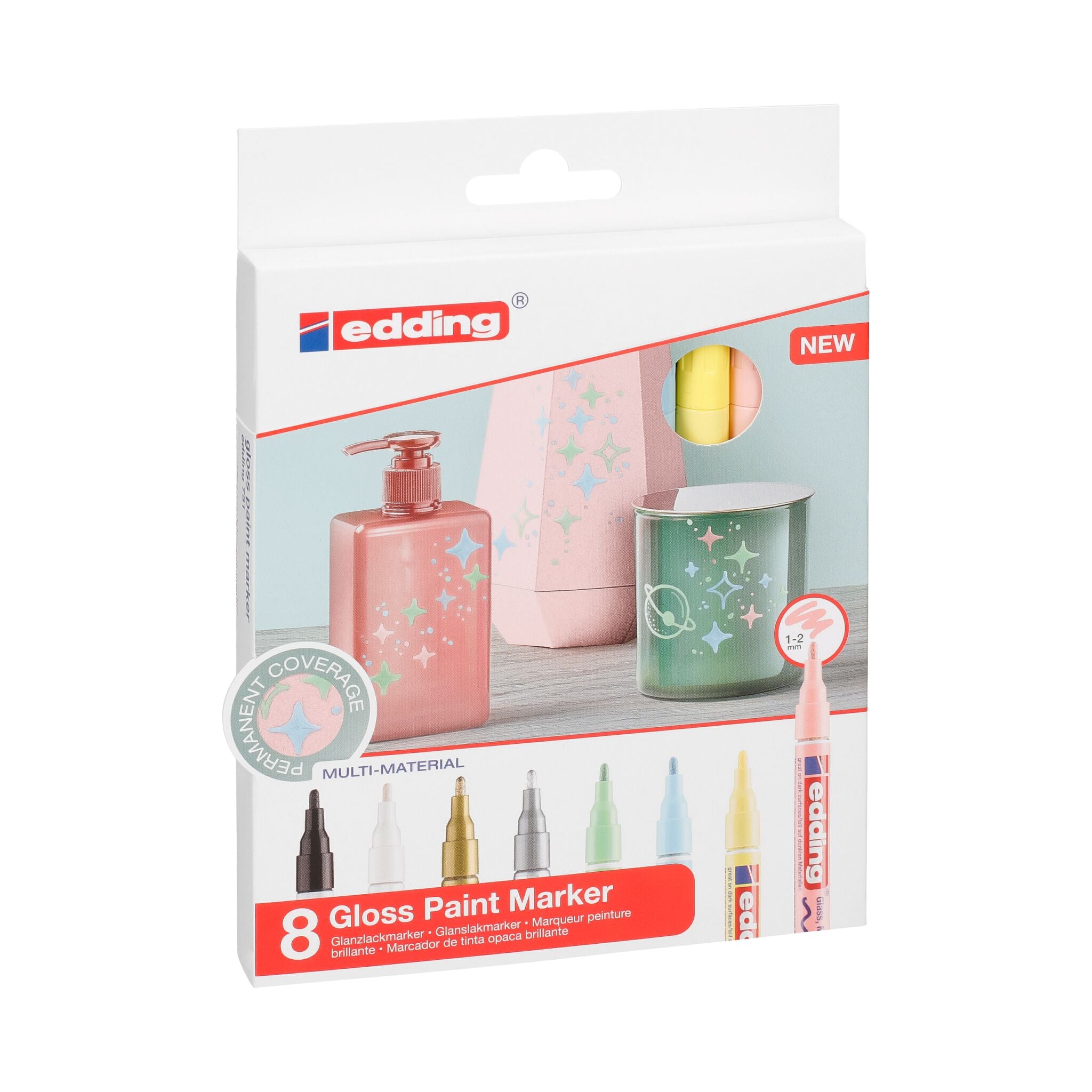 Produktbild von edding 751 Glanzlackmarker 8er-Set