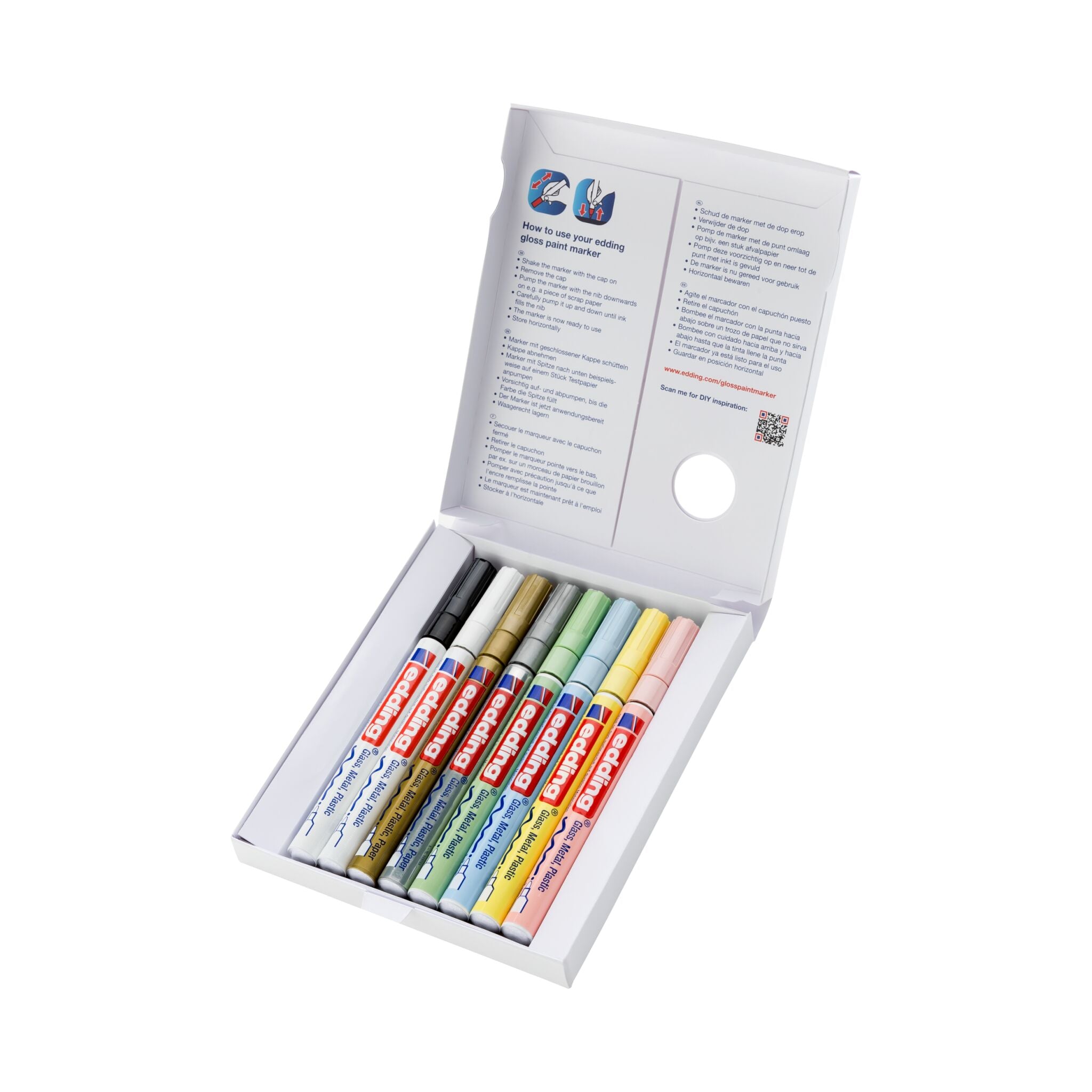 Produktbild von edding 751 Glanzlackmarker 8er-Set