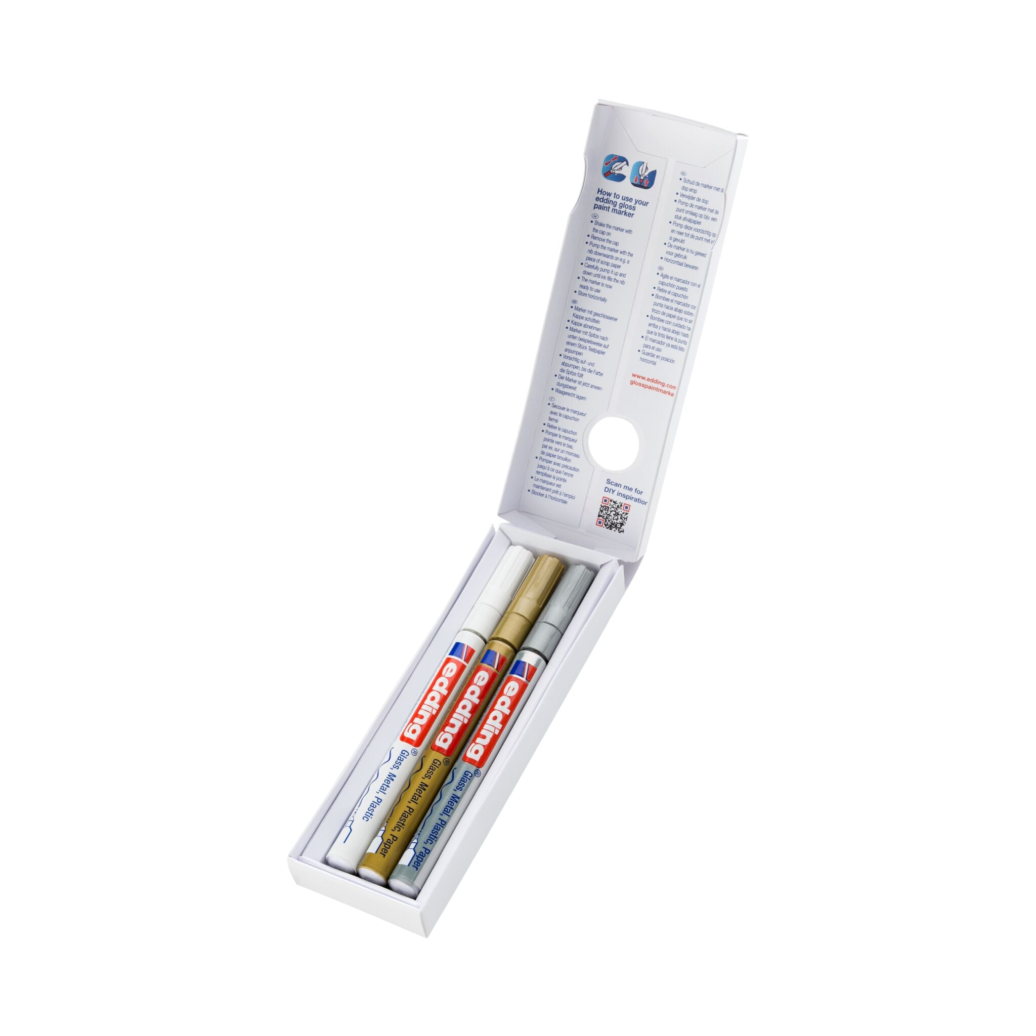Produktbild von edding 780 Glanzlackmarker 3er-Set