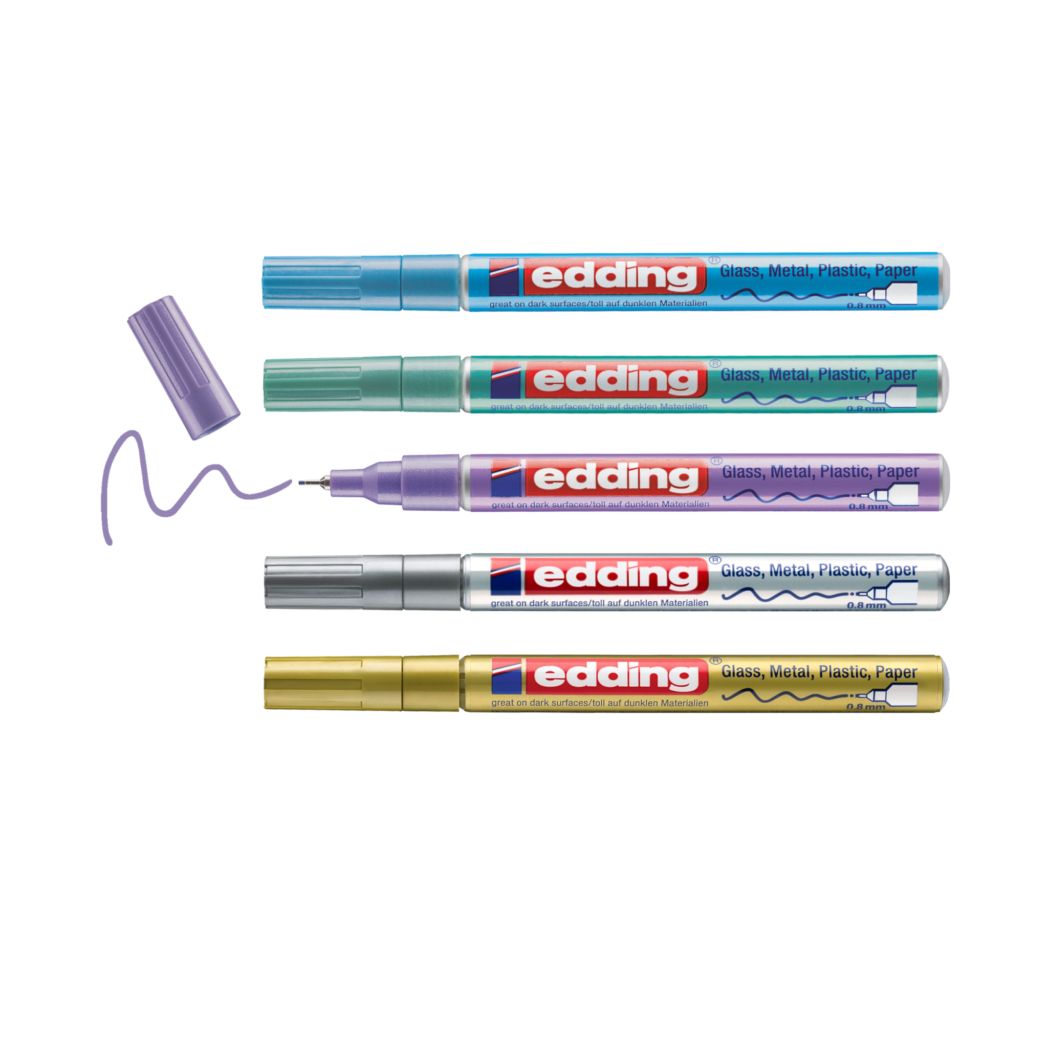Produktbild von edding 780 Glanzlackmarker 5er-Set