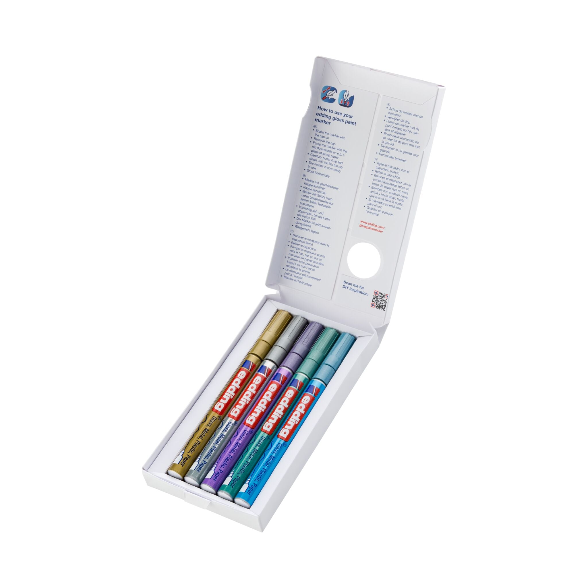 Produktbild von edding 780 Glanzlackmarker 5er-Set