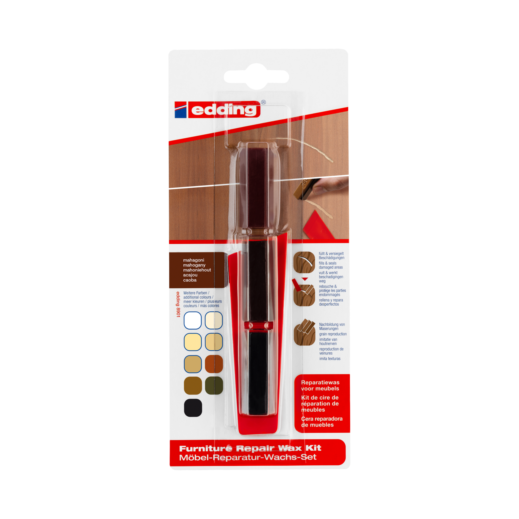 Produktbild von edding 8901 Möbel-Reparatur-Wachs-Set