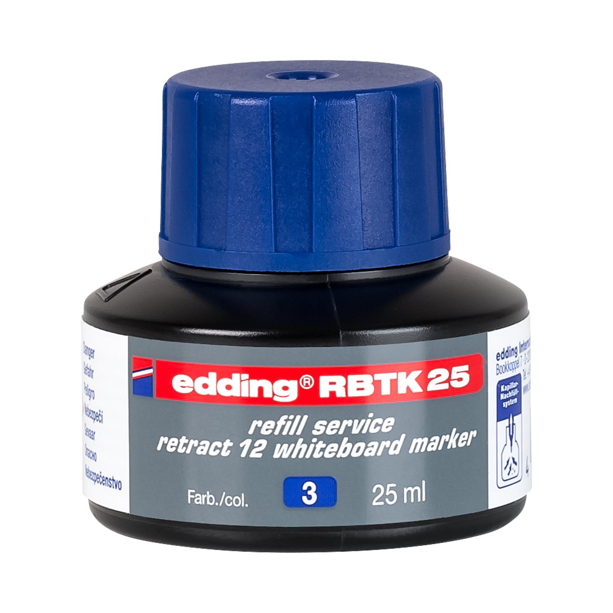 Produktbild von edding RBTK 25 Nachfülltinte retract 12 Whiteboardmarker