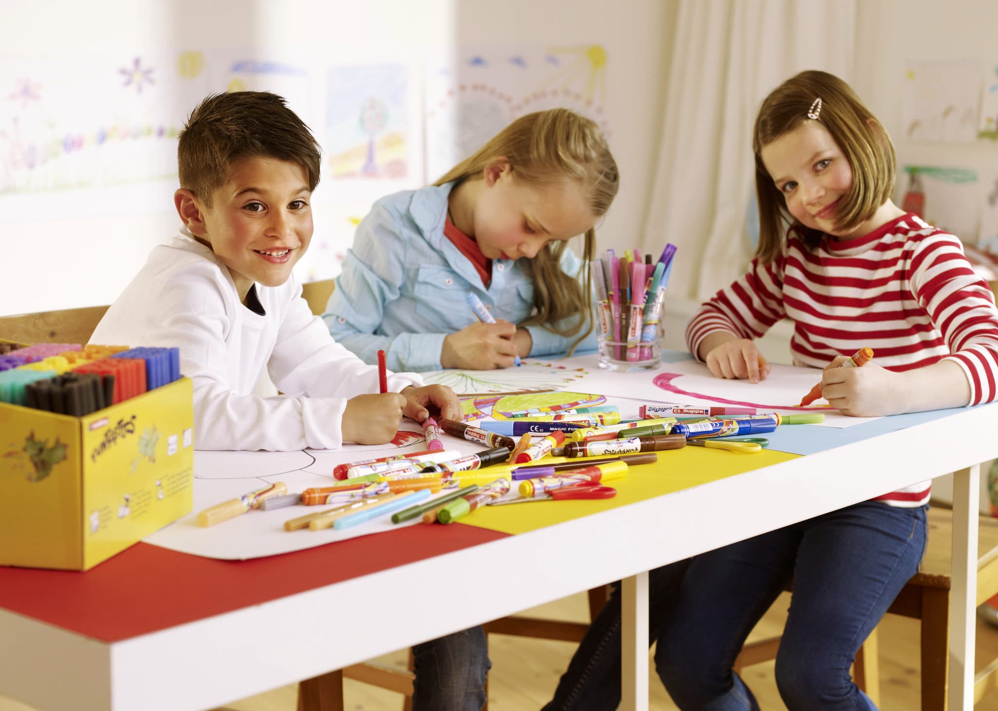 Produktbild von edding 13 FUNTASTICS Kinderfasermaler MAGIC FUN Set