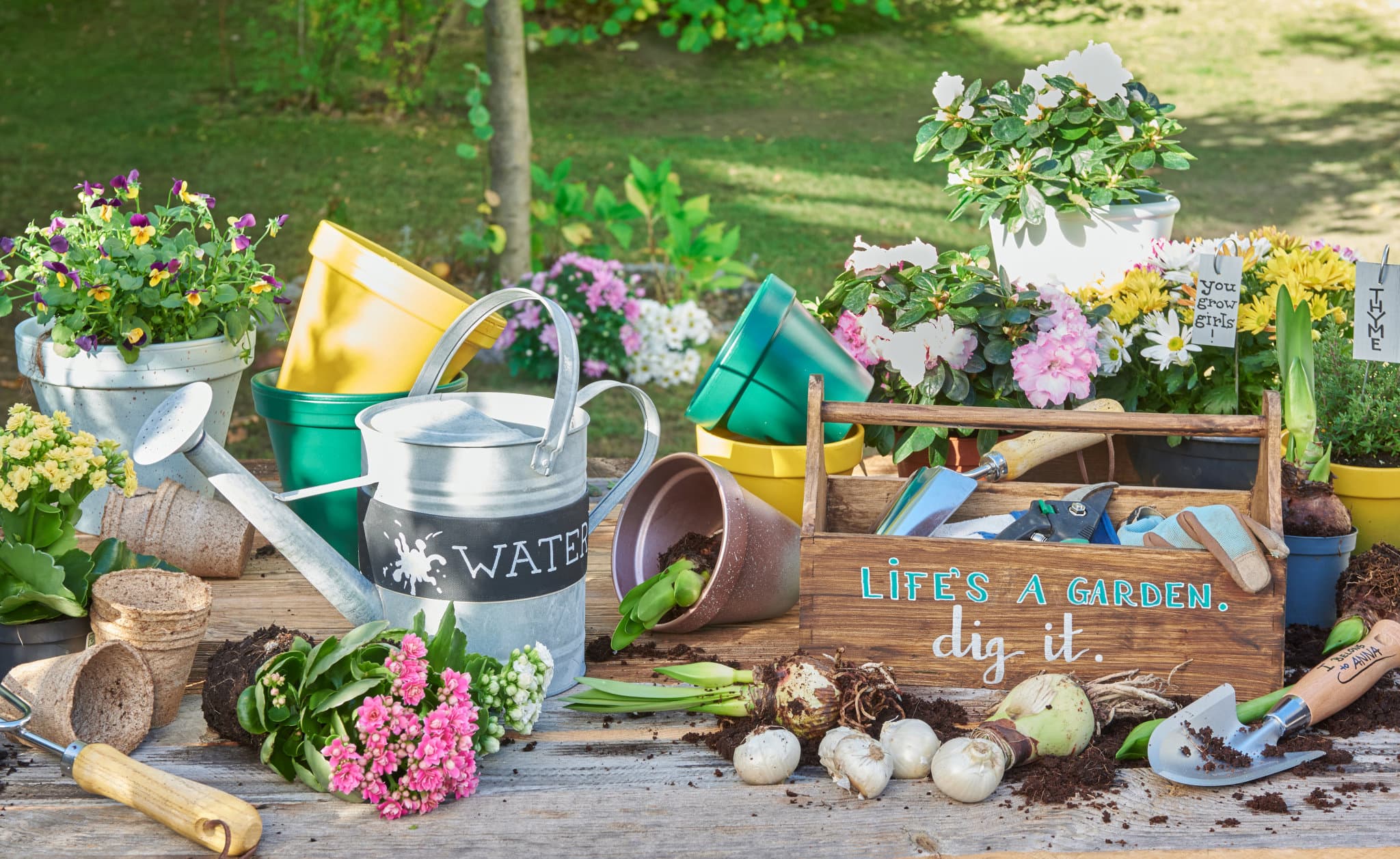 Anwendungsbild von edding 5200 Permanentspray Garten kreativ gestalten