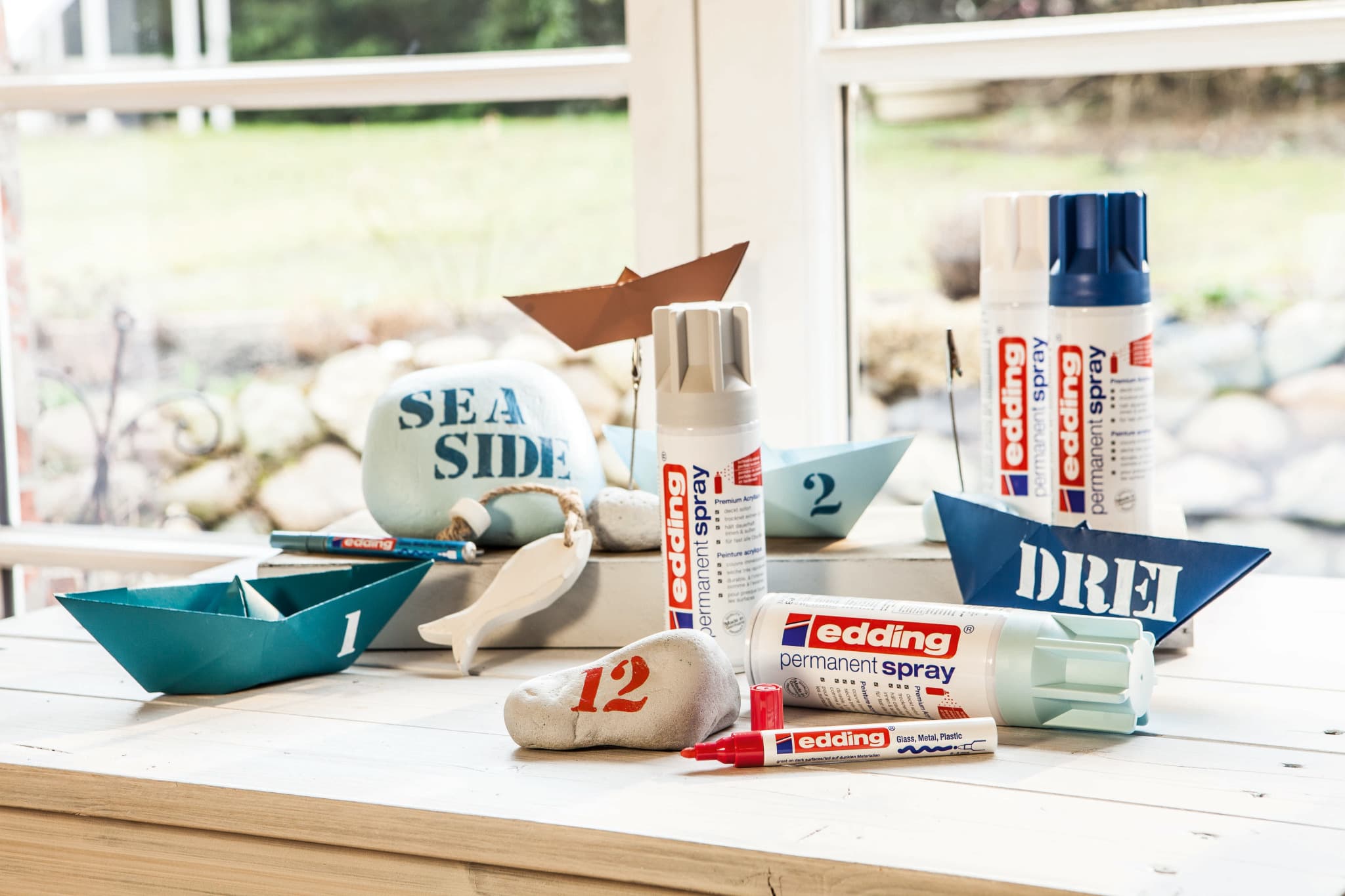 Anwendungsbild von edding 5200 Permanentspray Home Decor selbst gestaltet DIY Maritim